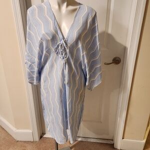 Walker & Wade barefoot luxury XS blue dress new with tags